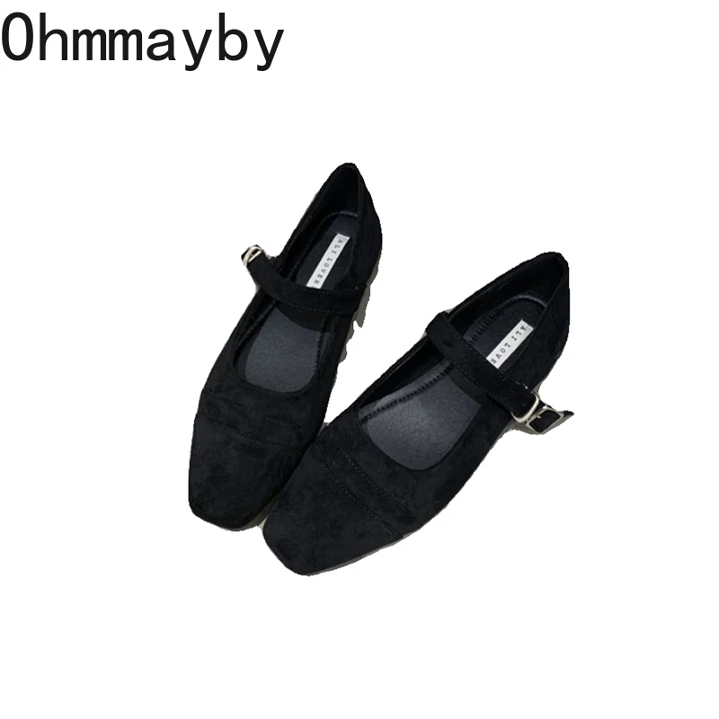 2024, Весенняя женская обувь Mary Jane в стиле ретро, модная женская элегантная обувь на плоской подошве, мягкая женская обувь для бабушек в уличном стиле.5