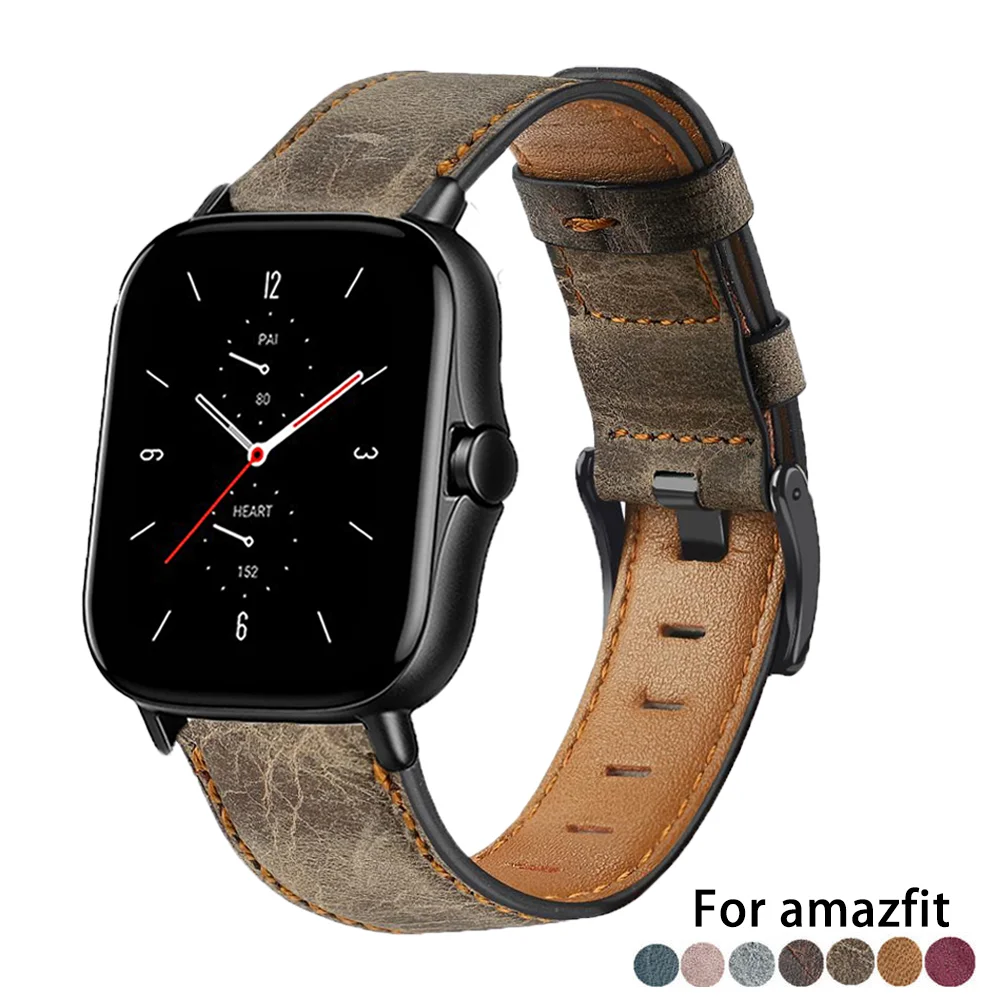 22 мм ремешок для часов xiaomi Amazfit Pace/Stratos 2 2S/gtr 47 мм ремешок для часов из натуральной кожи smart correa amazfit Stratos 3 ремешка0