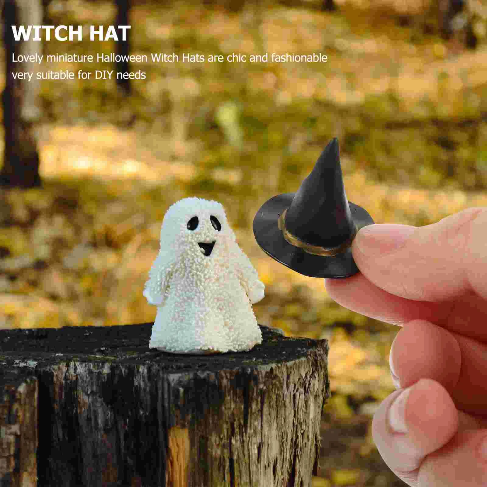 24шт миниатюрных шляп для ведьм Мини Шляпы для ведьм на Хэллоуин Реквизит для дома4
