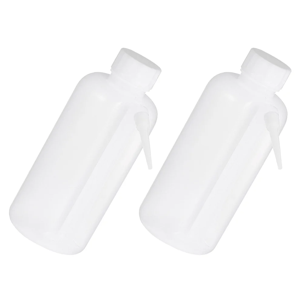 2шт Пластиковая бутылка для мытья Портативная бутылка для мытья с широким горлышком 500 мл0