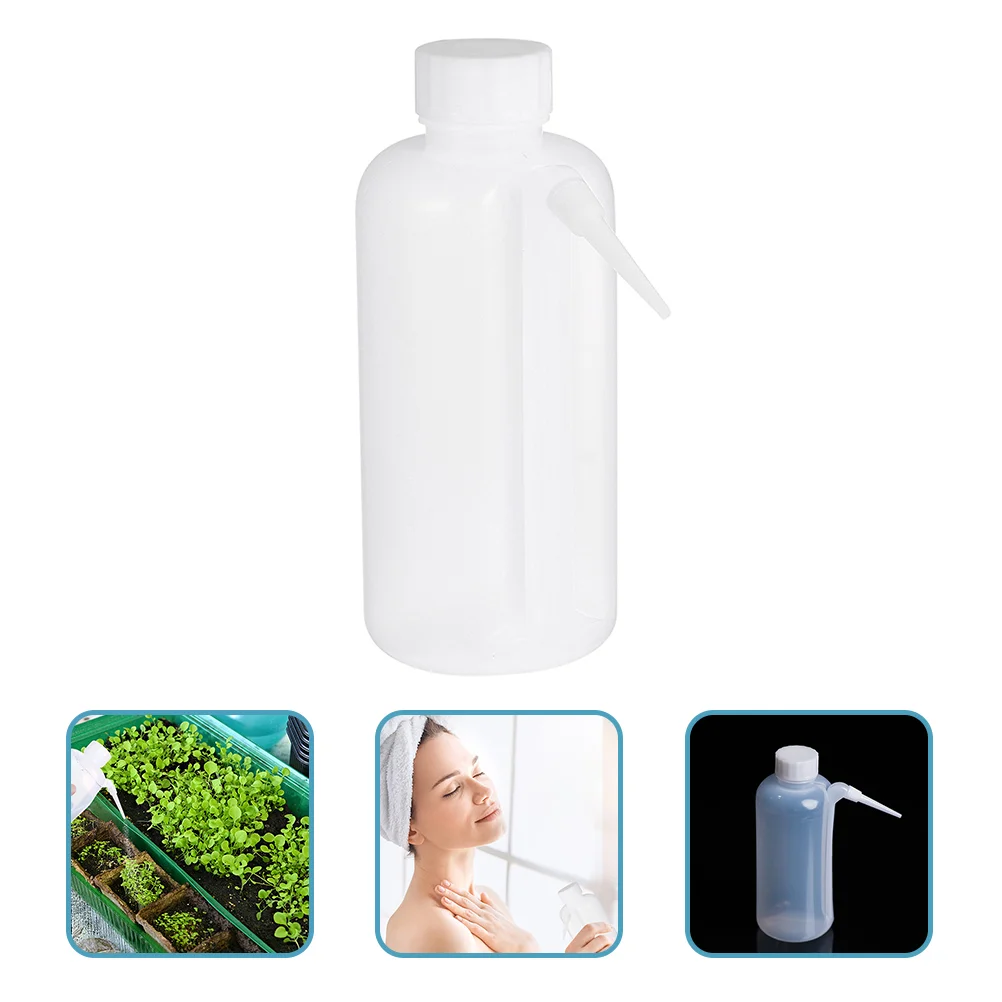 2шт Пластиковая бутылка для мытья Портативная бутылка для мытья с широким горлышком 500 мл1