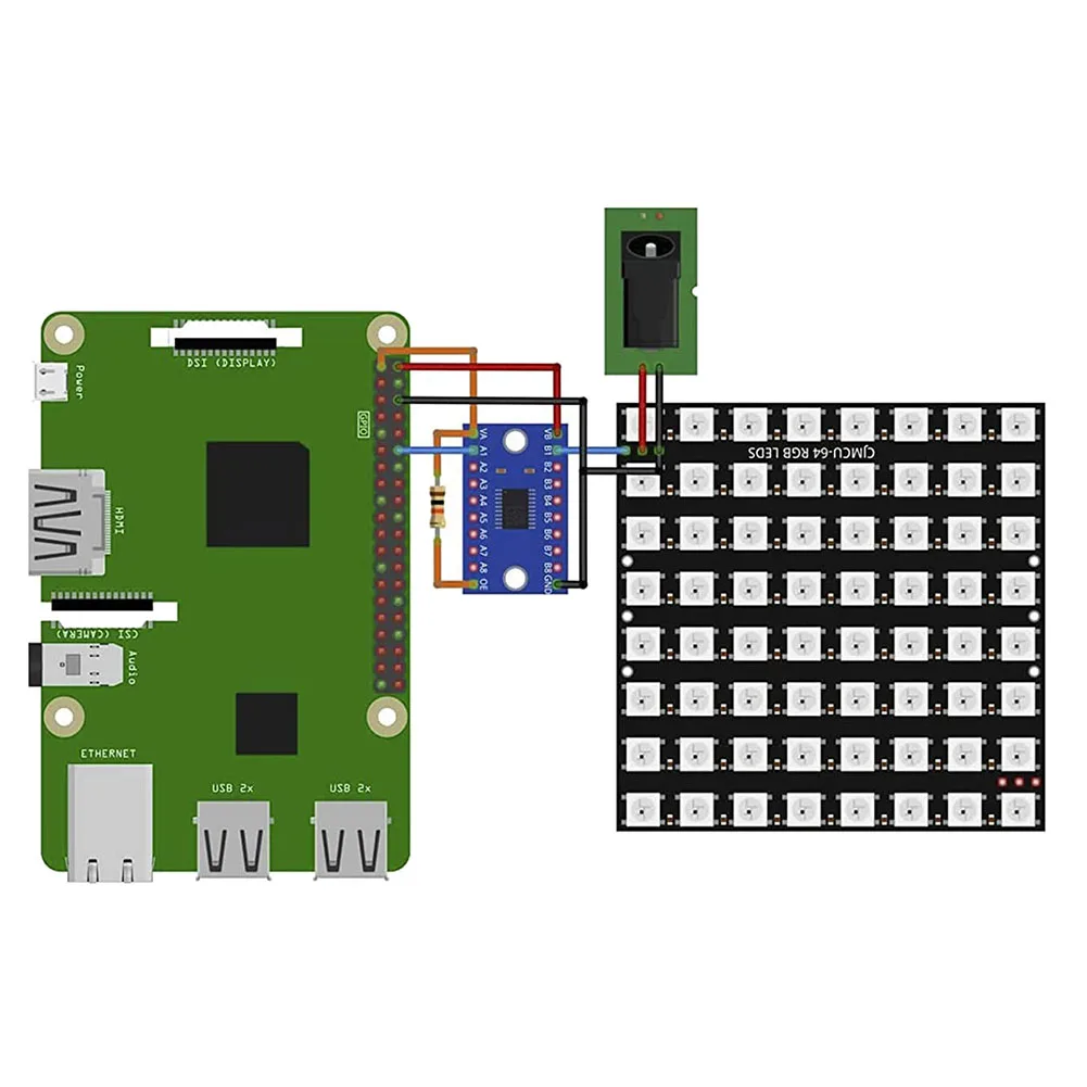 3 x U 64 светодиодных матричных модуля панели CJMCU-8X8, Совместимых с Arduino и Raspberry Pi1