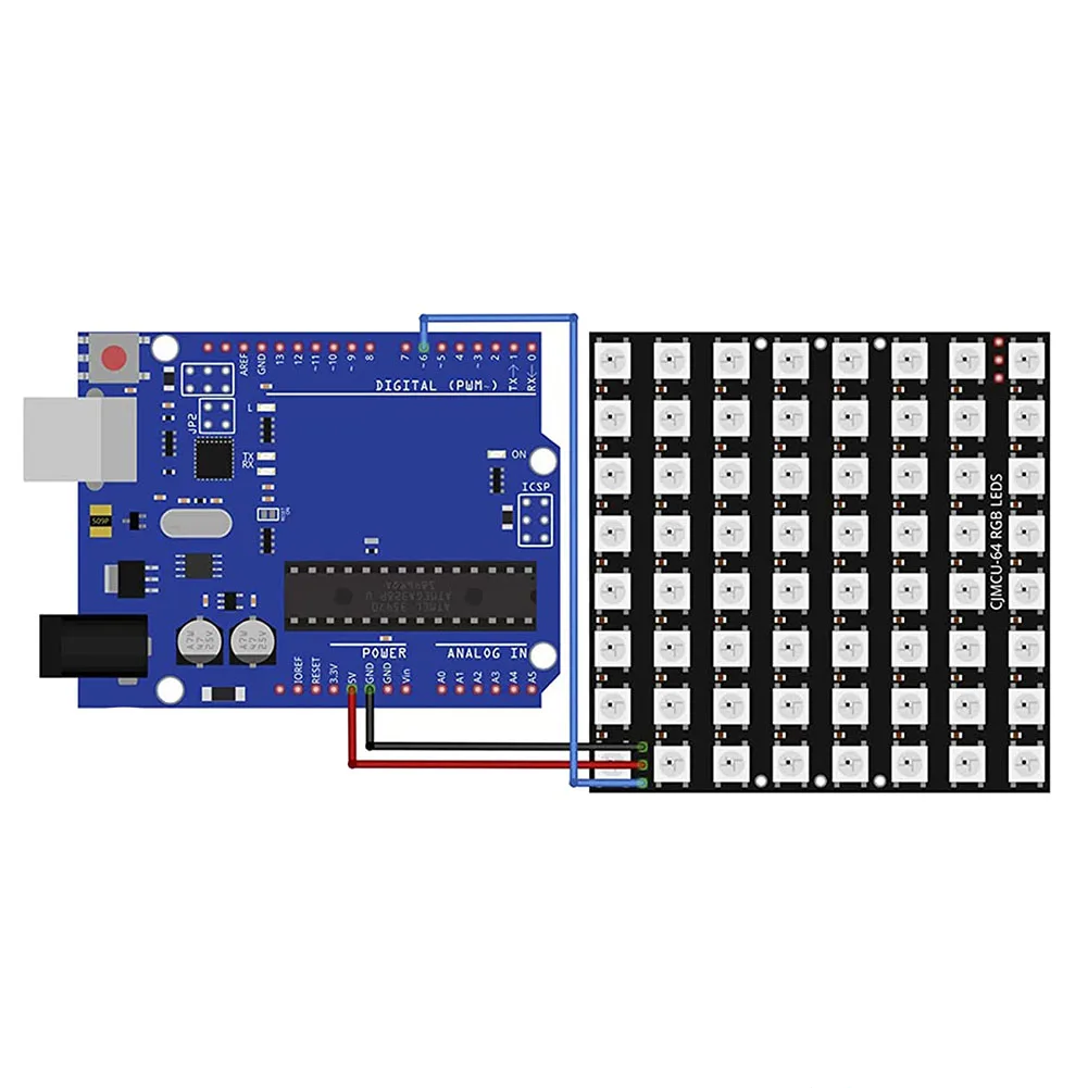 3 x U 64 светодиодных матричных модуля панели CJMCU-8X8, Совместимых с Arduino и Raspberry Pi2