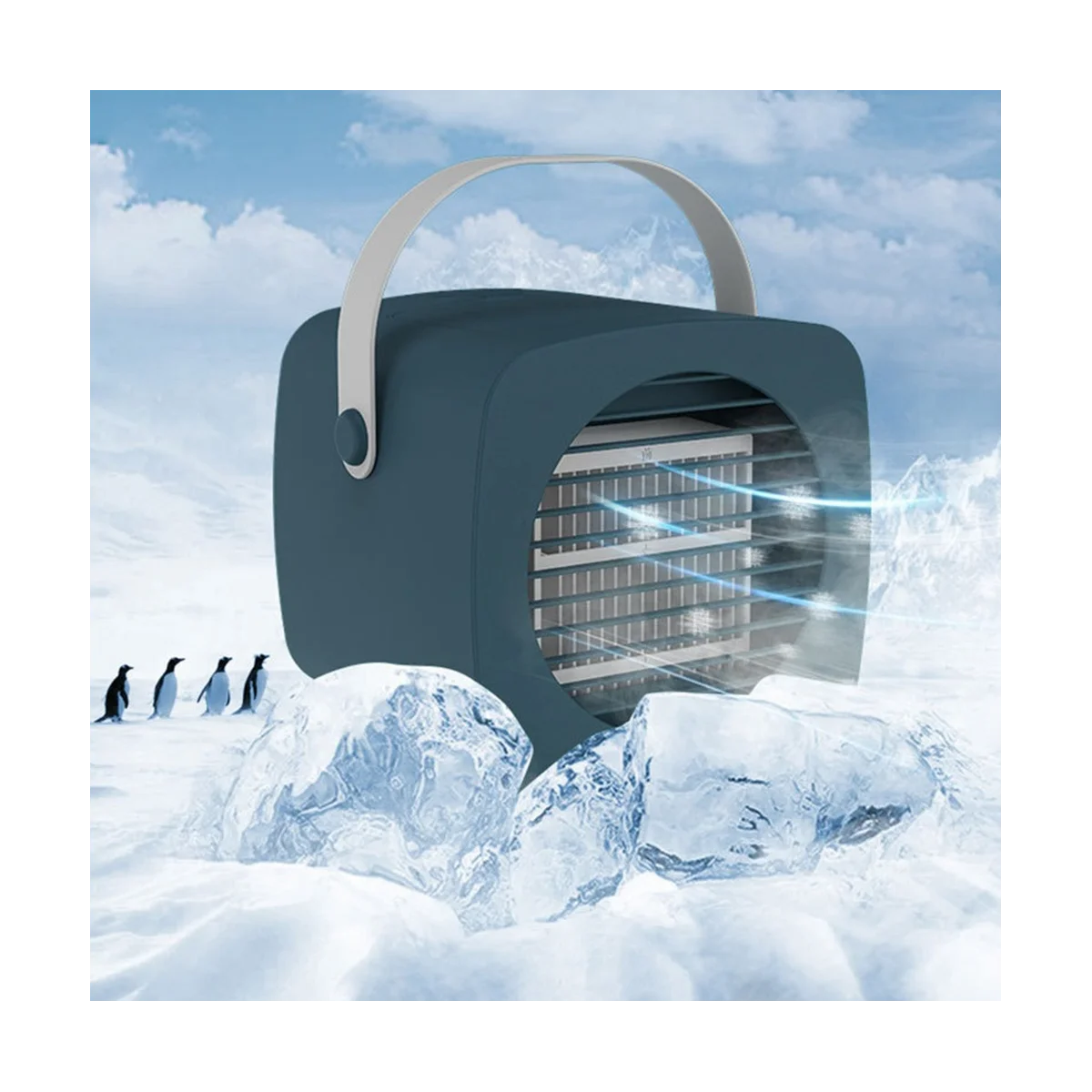 350 МЛ + 300 мл Настольный охладитель воздуха Бытовой Кондиционер для общежития USB Охлаждающий Увлажнитель воздуха-распылитель Air Cooler-A1