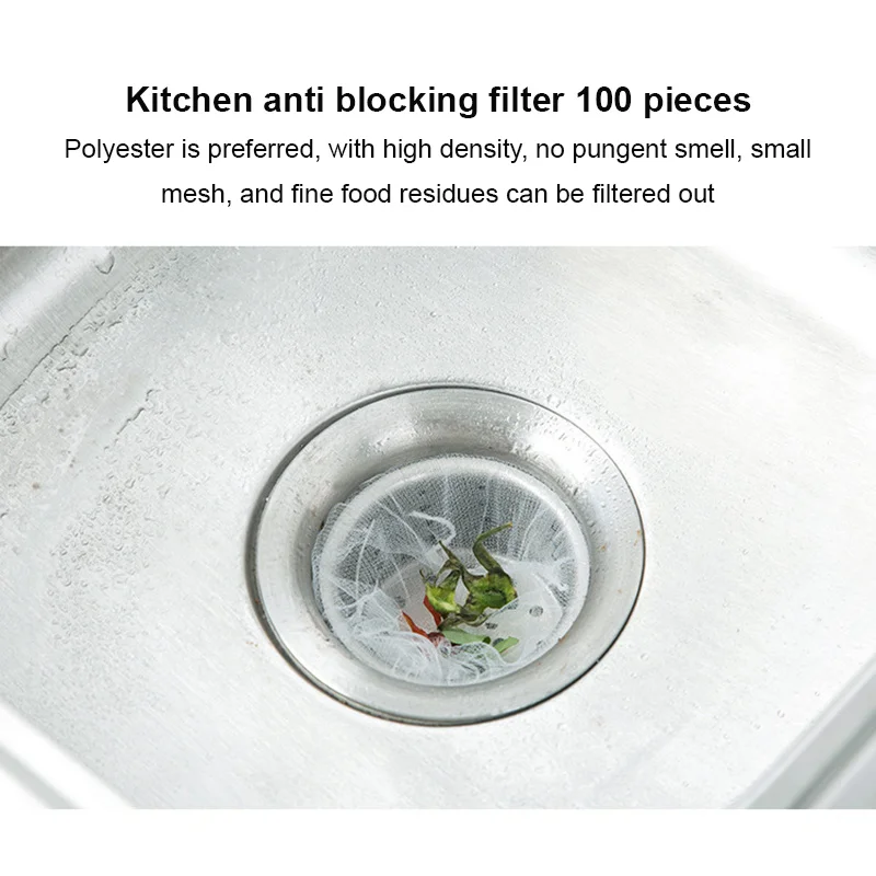 6 ШТ. Сетчатый фильтр NEWSink для кухонного мешка для мусора Предотвращает засорение раковины Фильтровальный мешок для ситечка для ванной комнаты Мешок для мусора2