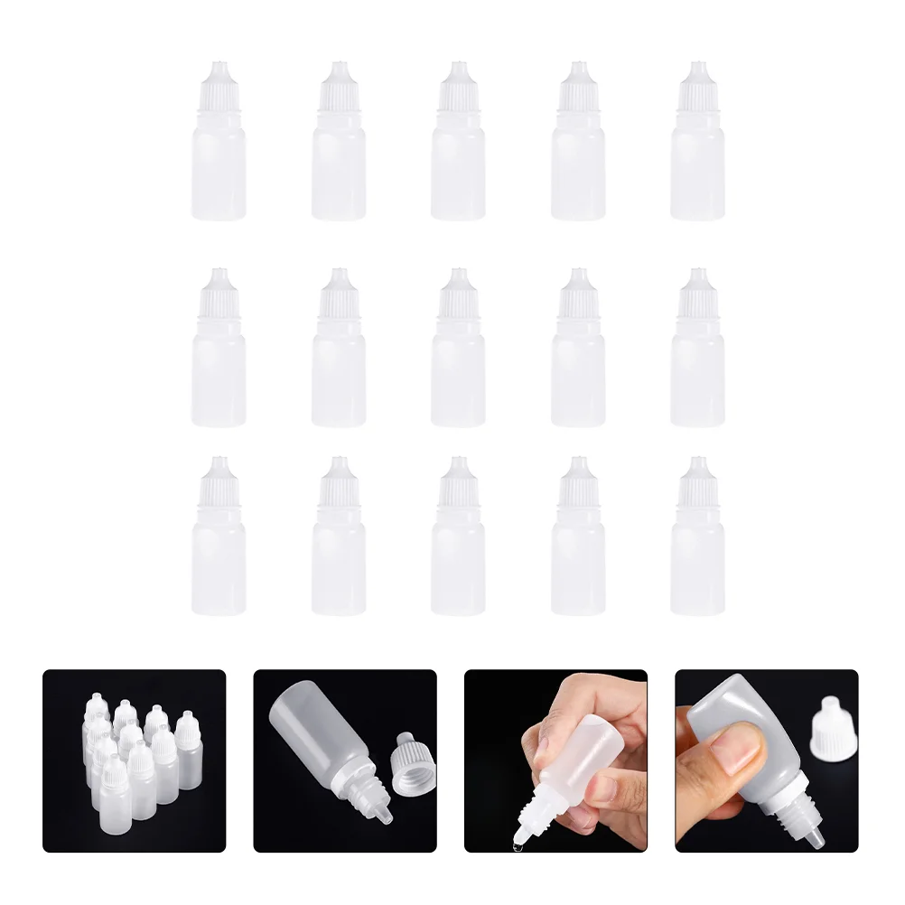 60шт по 10 мл пустые бутылочки для глазных капель многоразового использования, контейнер-дозатор жидкости для глаз2