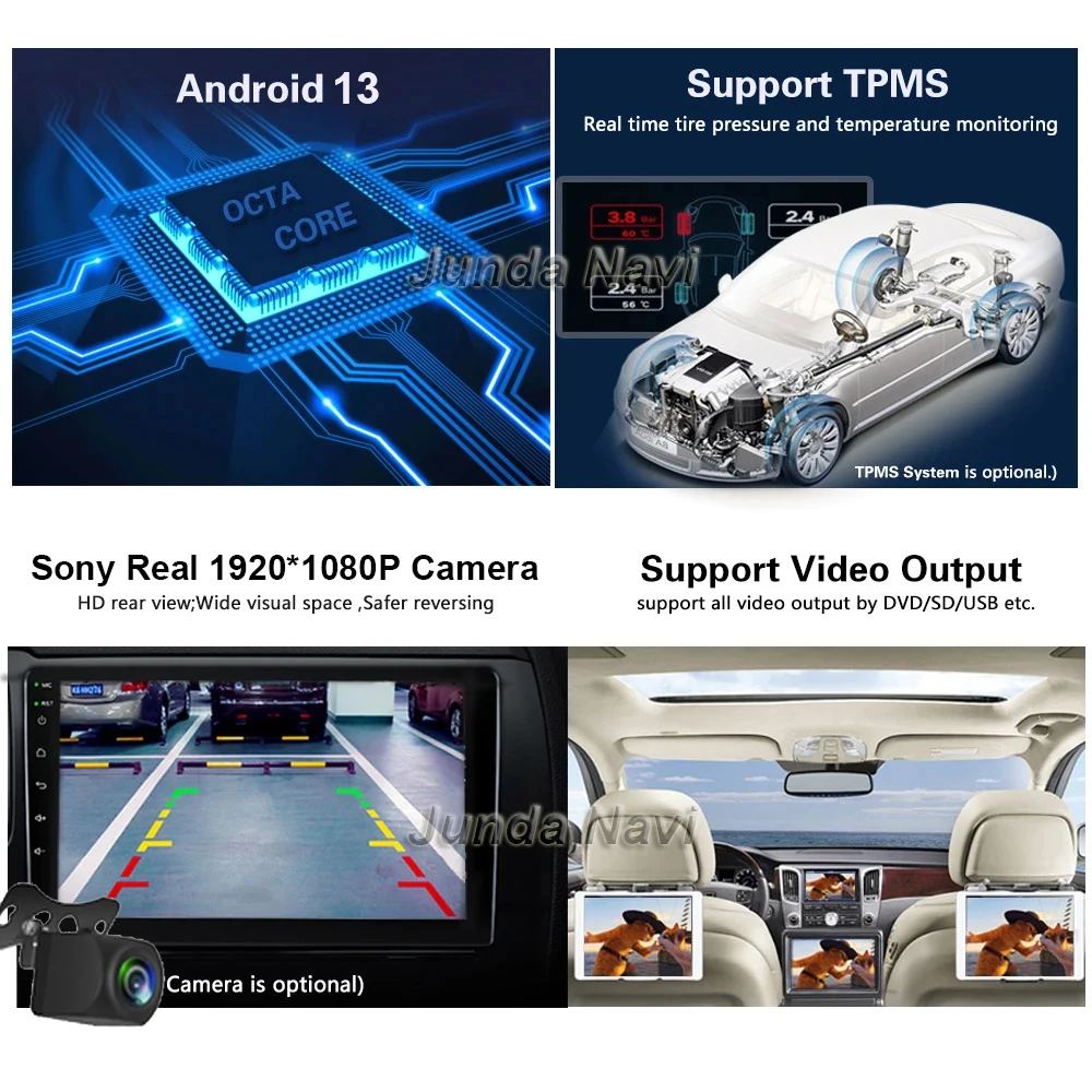 Android 13 для Ford Everest Ranger Mazda BT50 BT-50 2006 - 2010 Автомагнитола Carplay Стерео GPS Навигация Мультимедийный видеоплеер1