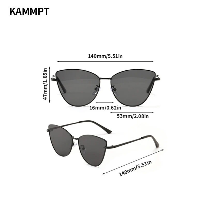 KAMMPT Винтажные Женские солнцезащитные очки 