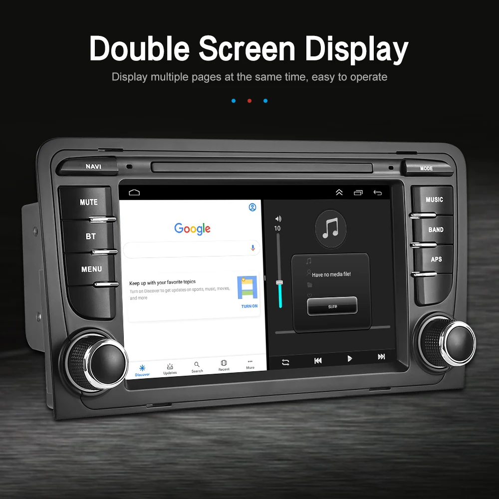 LeeKooLuu 2 Din Автомобильный Радиоприемник GPS Стерео Wifi Bluetooth Беспроводной Carplay Android Auto Для Audi A3 S3 RS3 8P Мультимедийный Видеоплеер2