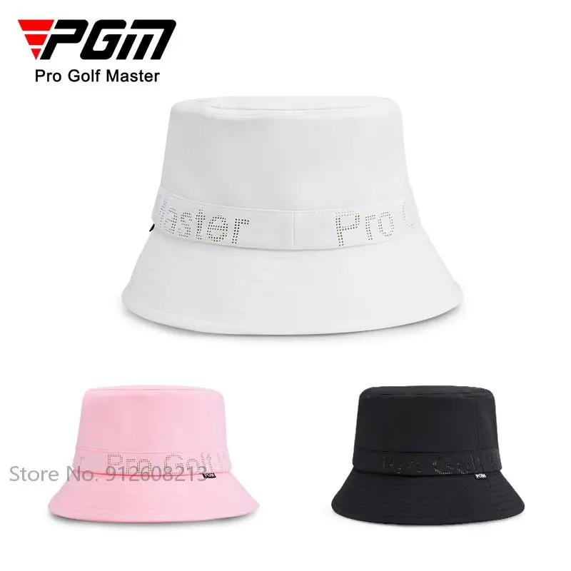 PGM Lady Fashion Golf Bucket Hats Дышащая кепка рыбака для гольфа, Солнцезащитный козырек с буквенным принтом, Солнцезащитные кепки для девочек, уличные УФ-защитные кепки1