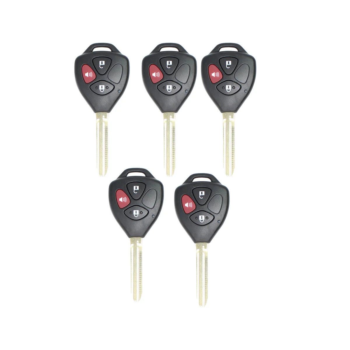 Xhorse XKTO04EN Универсальный проводной дистанционный брелок с 3 кнопками для Toyota Style для VVDI Key Tool 5 шт./лот1