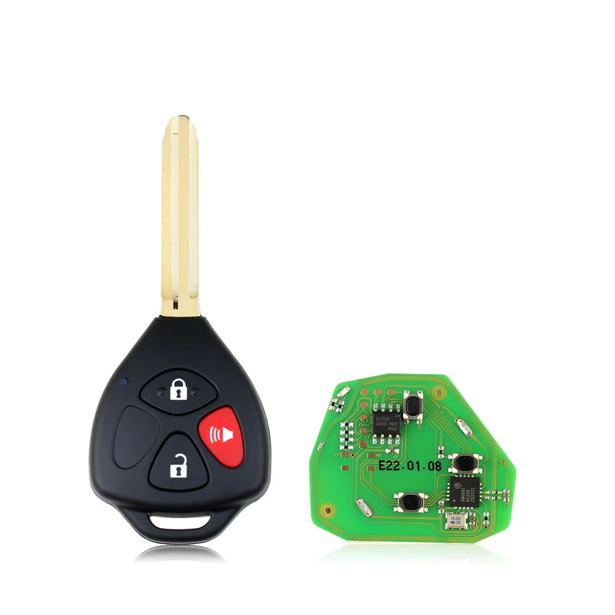 Xhorse XKTO04EN Универсальный проводной дистанционный брелок с 3 кнопками для Toyota Style для VVDI Key Tool 5 шт./лот4
