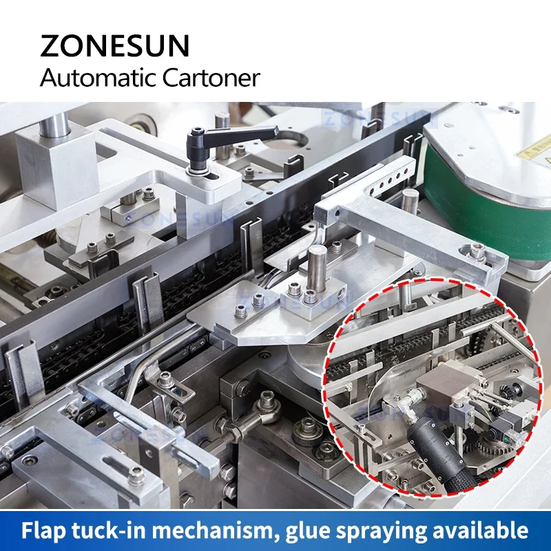 ZONESUN Автоматический картонажный станок для склеивания картонных папок, машина для складывания горизонтальной картонажной машины, картонажный станок с боковой загрузкой ZS-ZH1204