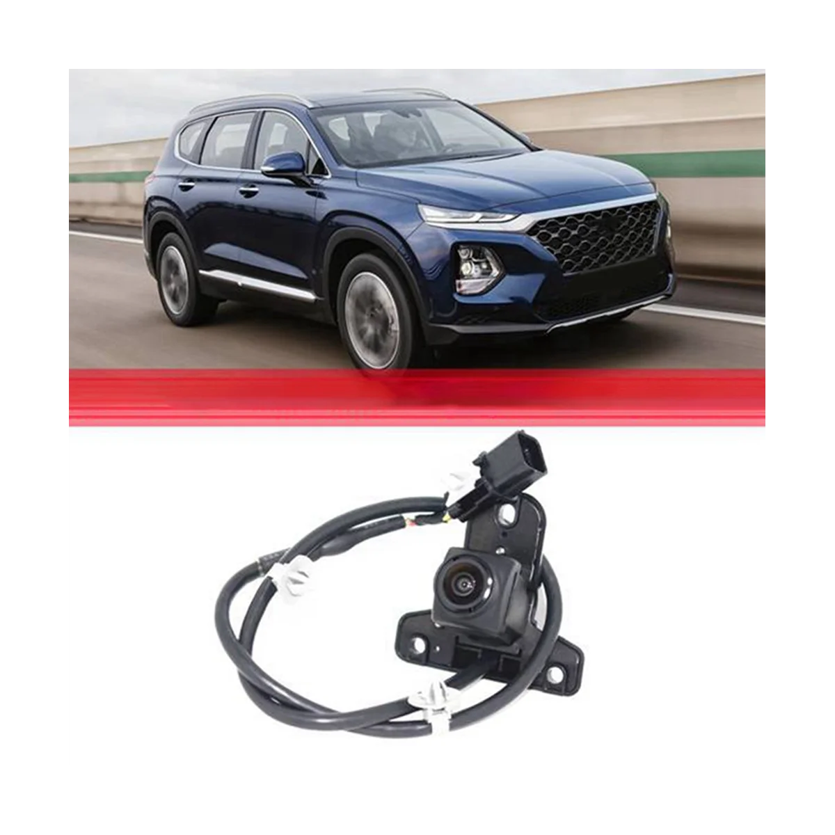 Автомобильная Передняя Решетка Камера Монитор Переднего Обзора для Hyundai Santa Fe Sport 5 Мест 2017-2018 957802W6002