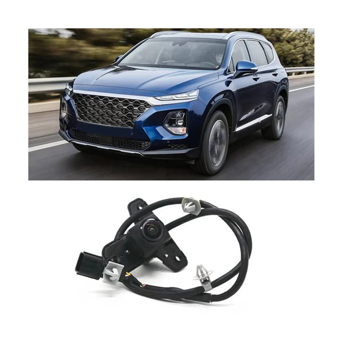 Автомобильная Передняя Решетка Камера Монитор Переднего Обзора для Hyundai Santa Fe Sport 5 Мест 2017-2018 957802W6003
