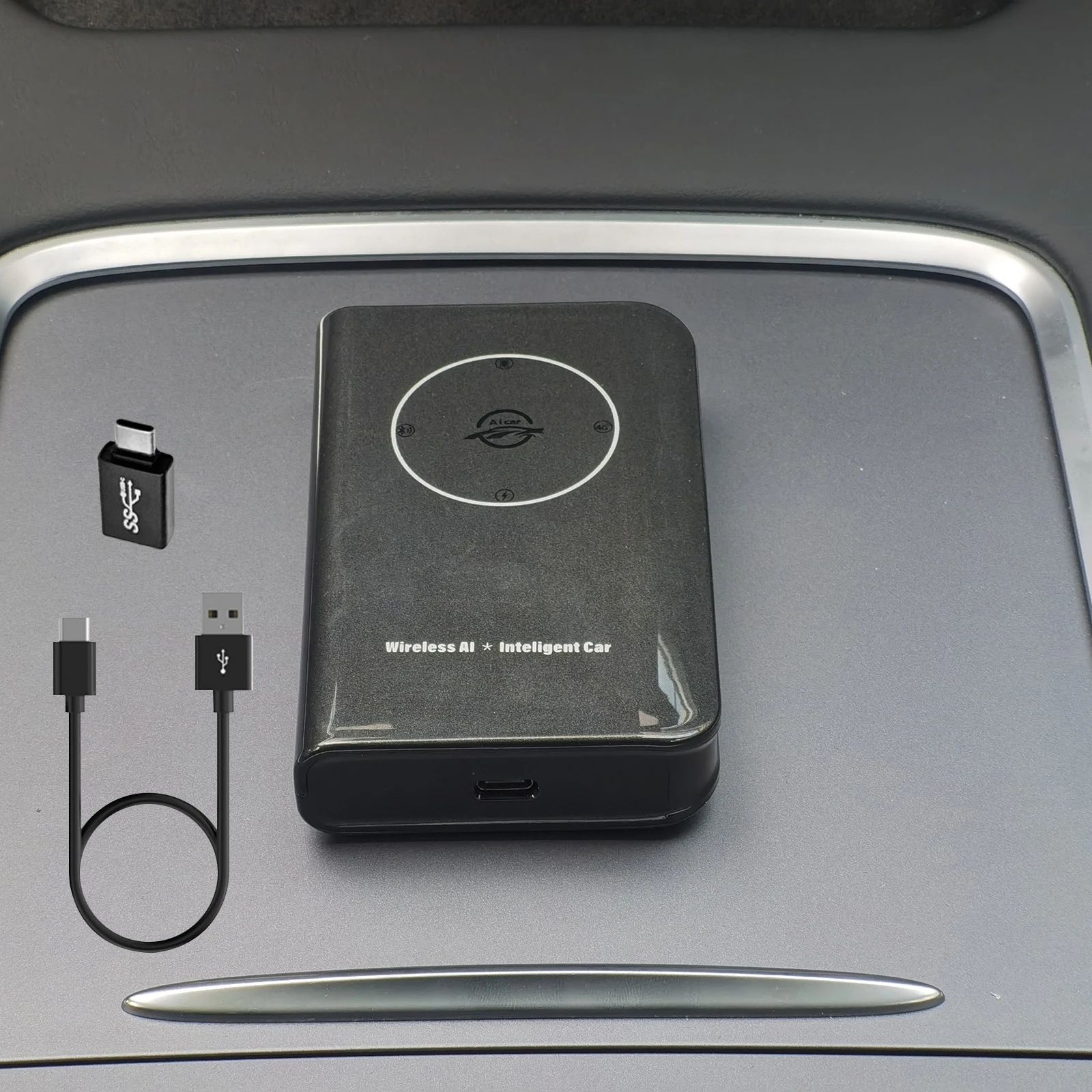 Автомобильный Ai Box Проводной К Беспроводному Адаптеру Carplay для Модели 3 Y X S Tesla Apple Carplay Box Поддерживает Беспроводной Android Auto Carlife Hot2