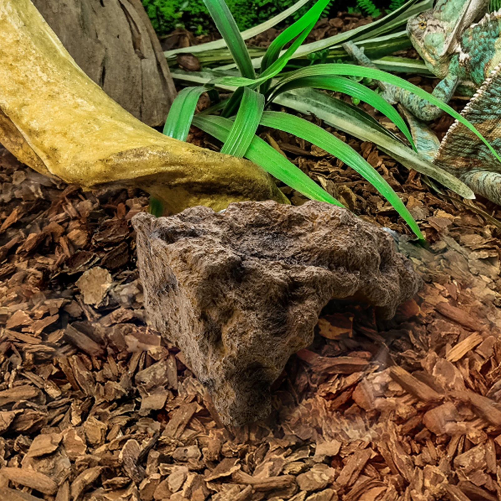 Безопасный смоляной Бородатый дракон, Легко моющийся Краб, снимающий давление для рептилий, змей, имитация пещерных укрытий, скальных черепах, ящериц.2