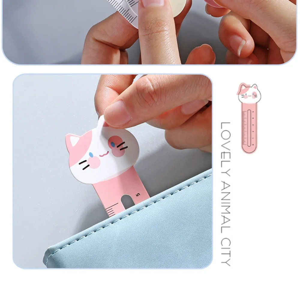 Бумажные закладки Серия Cute Ruler, практичные мини-мультяшные милые закладки 