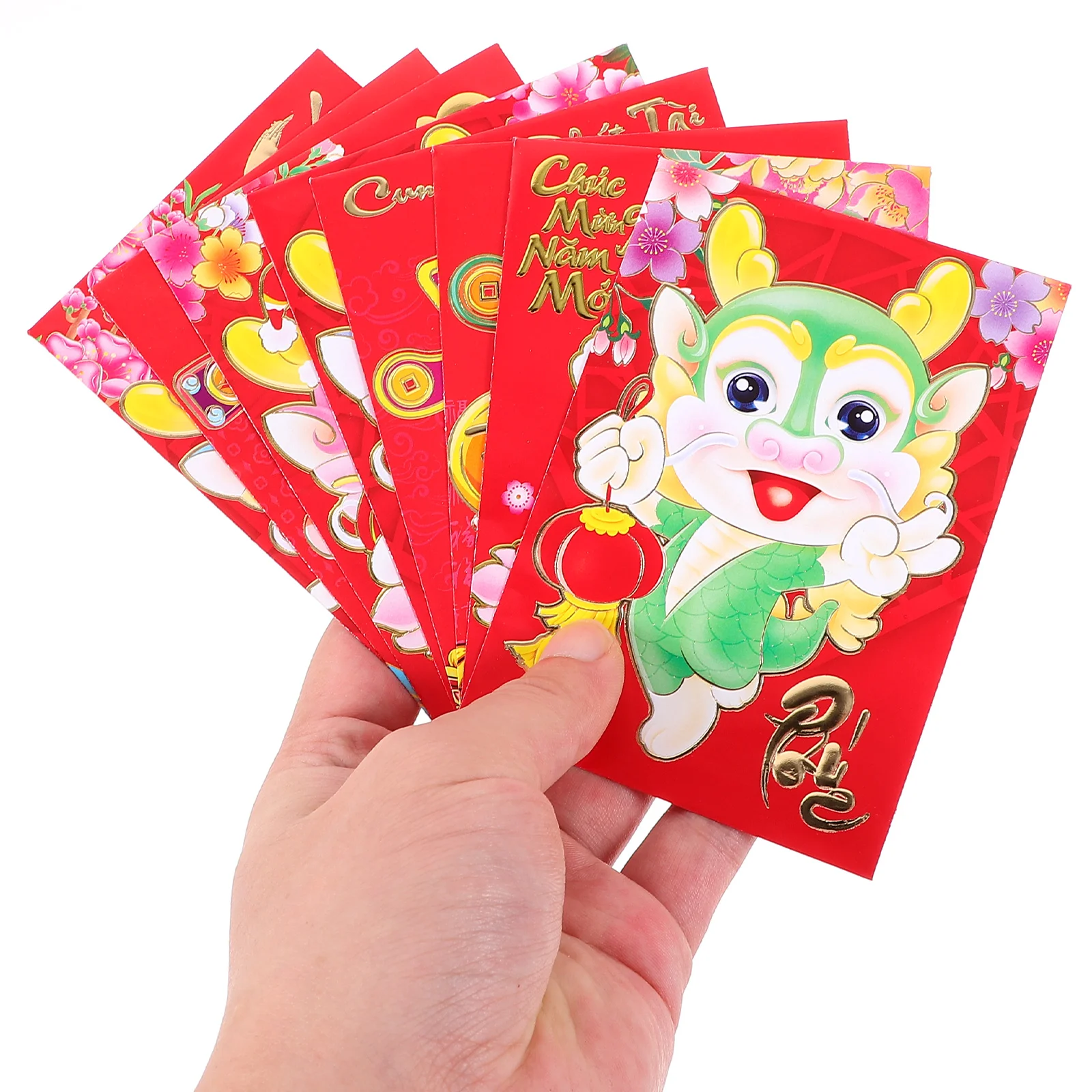 Вьетнамский Новый год, Красные конверты, Год Дракона Хонг Бао, Красные конверты, 2024, Конверты с деньгами, Красный пакет, Весенний фестиваль3
