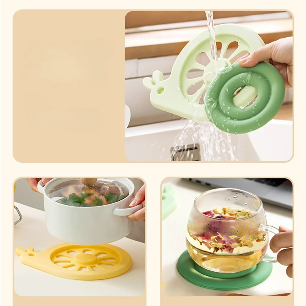 Двухслойная съемная силиконовая теплоизоляционная прокладка Посуда с утолщенным размещением, Штабелируемый коврик для чашек, подставки для домашней кухни, НОВИНКА2