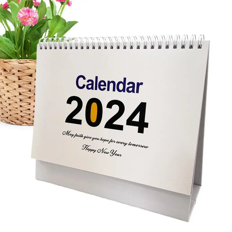 Декор столешницы Настольный календарь на 2024 год Постоянный Настольный календарь-Календари на 2024 год Украшение домашнего стола в офисе0