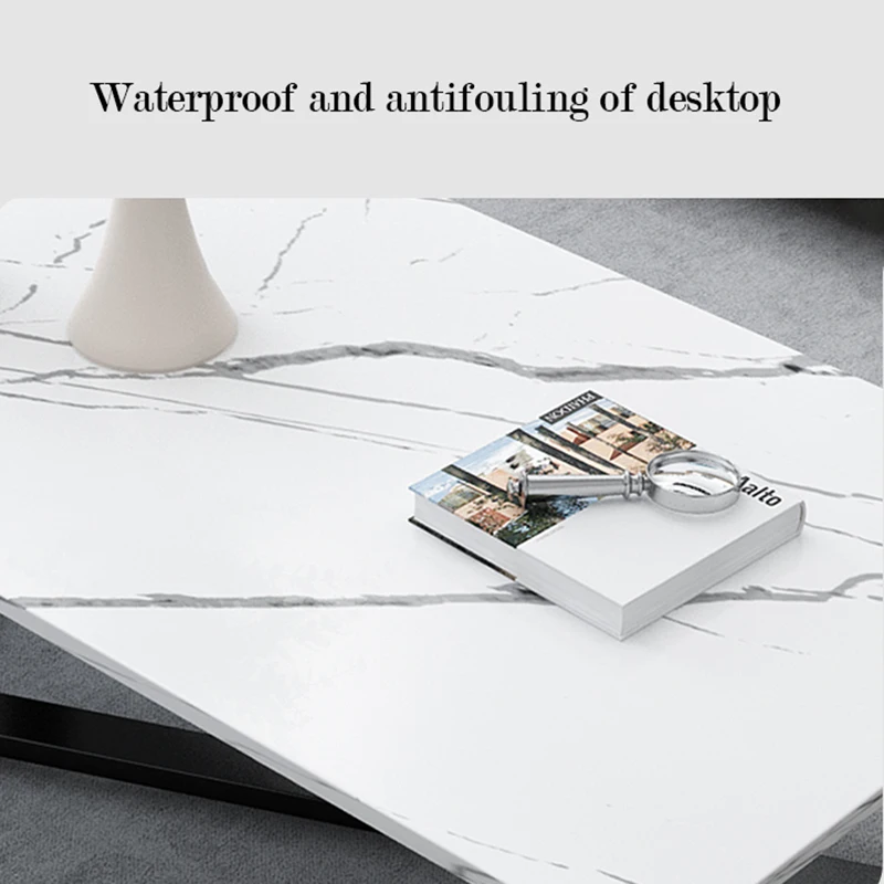 Дизайн гостиной и столовой Журнальные столики Белая Тумбочка Металлический Узкий обеденный стол Набор уличной мебели Nordic Meubles2