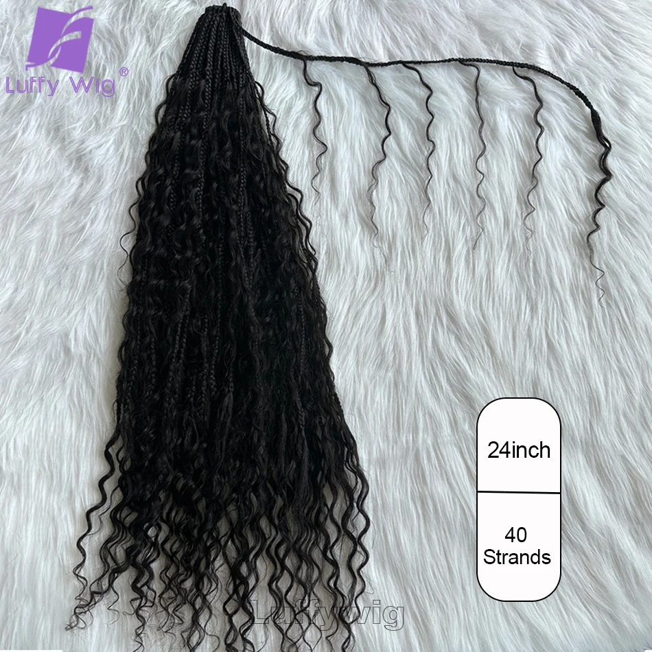 Длинные Косички-Коробочки Богини, Связанные Крючком Волосы 14 