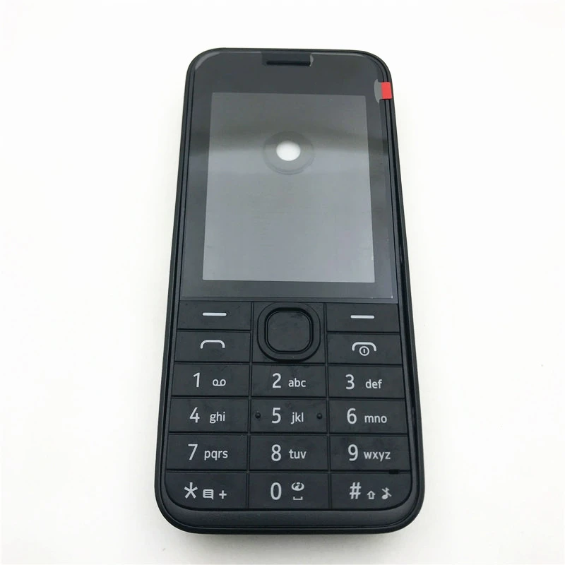 Для Nokia 208 Полный Комплект корпуса мобильного телефона + Запасные части для английской клавиатуры и клавиатуры на иврите2