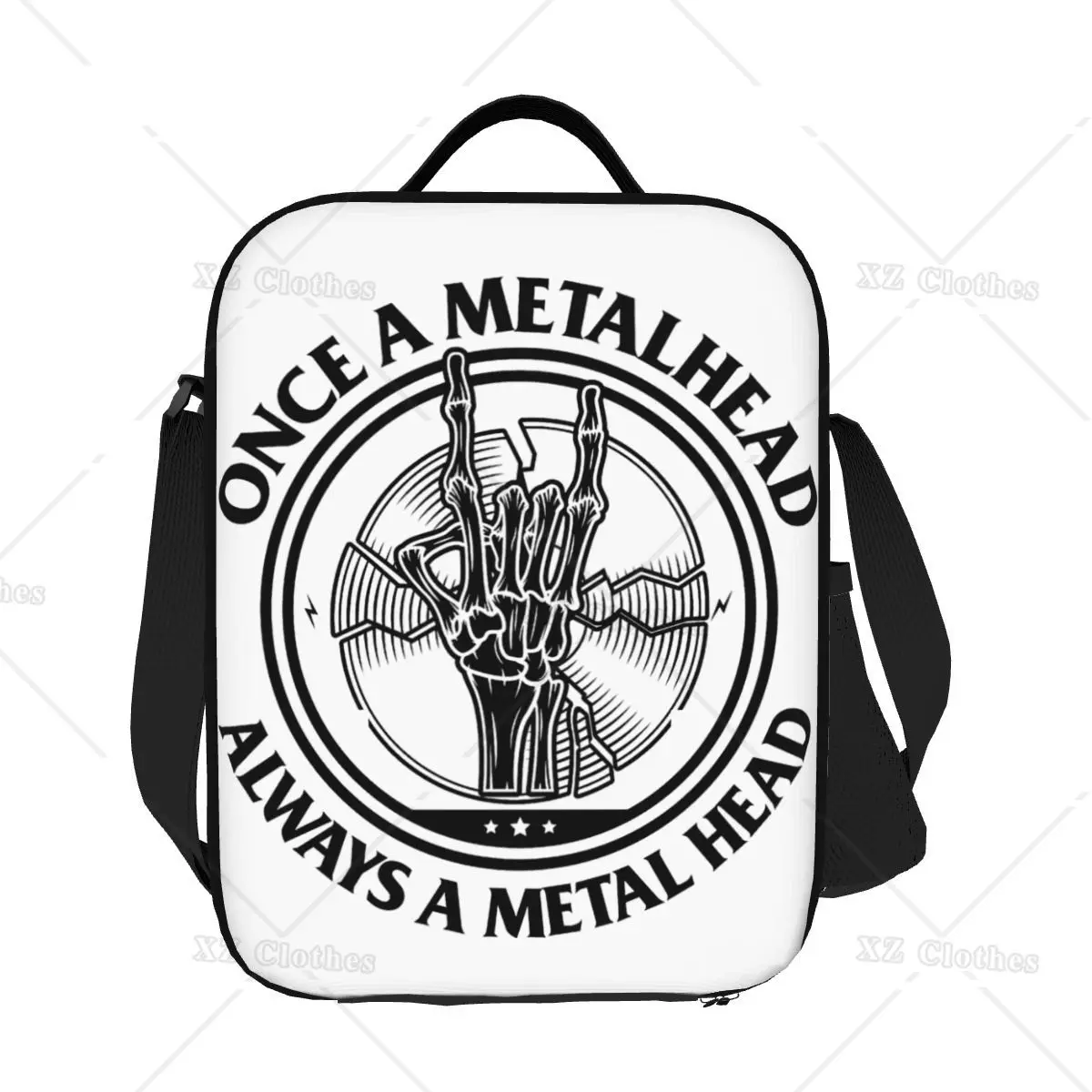 Для любителей хэви-метал-рок-музыки, многоразовые ланч-боксы для мужчин и женщин, термоохладитель, сумка для ланча с изоляцией от продуктов для поездок, Офисная работа1