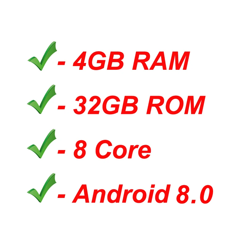 ДОБАВЬТЕ 30 долларов за обновление до Android 8.0 + 4 ГБ ОЗУ + 32 ГБ ПЗУ + 8 ядер0