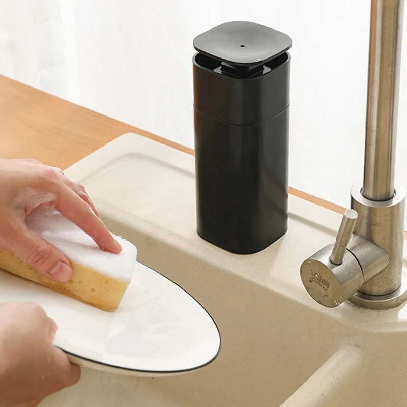 Дозатор для пустых бутылок в ванной многоразового использования с пресс-насосом для мыла шампуня лосьона для душа Портативная бутылка для мытья рук3