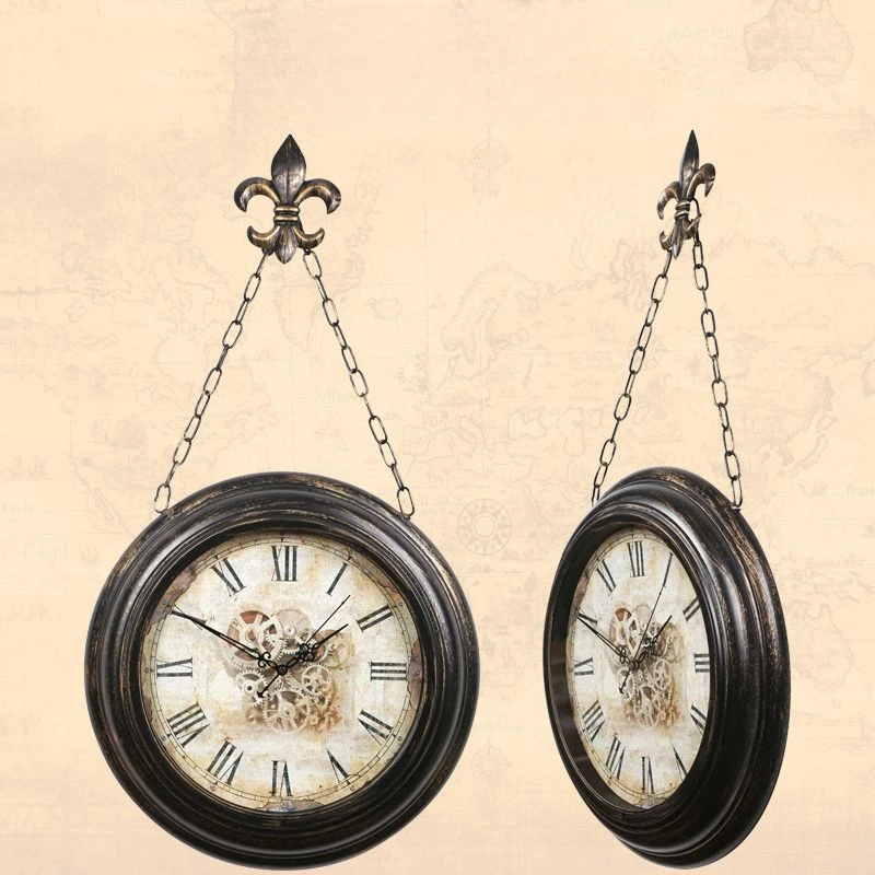 Европейские Ретро Настенные Часы Креативная Гостиная Антикварные Эстетические Уникальные Настенные Часы Оригинальный Новый Дизайн Reloj De Pared Home Decor0