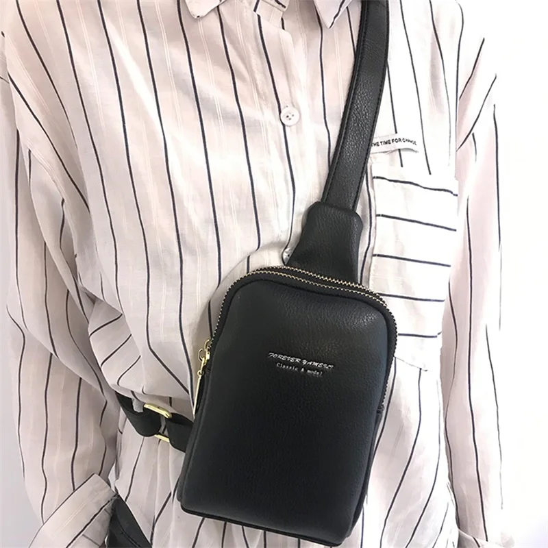 Женская маленькая сумка через плечо, мини-сумка для мобильного телефона из искусственной кожи на одно плечо со съемным ремешком2