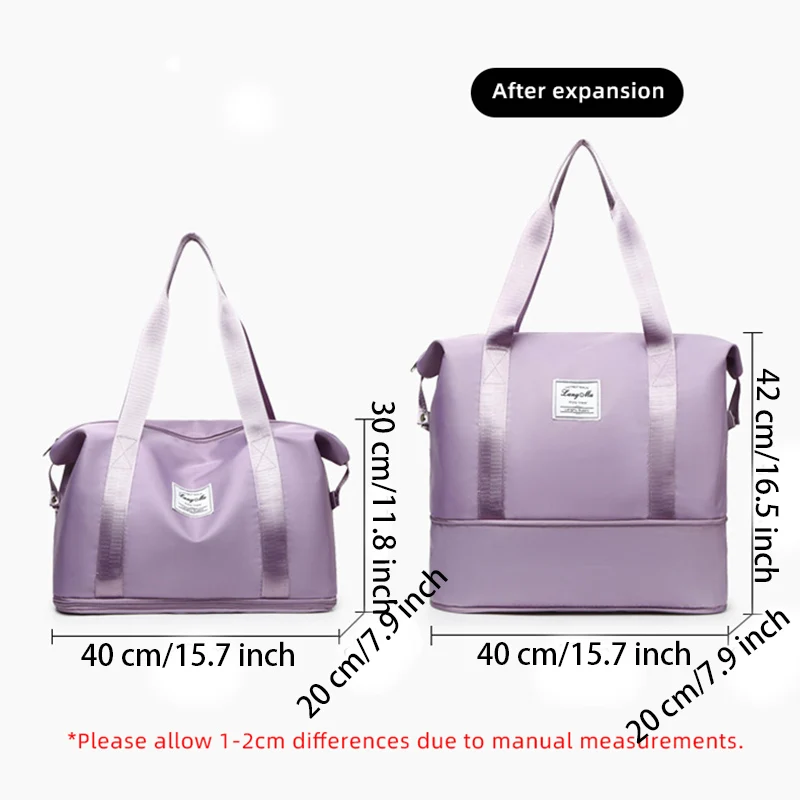 Женская спортивная сумка для йоги, Влажная Сухая Отдельная сумка, спортивные сумки большой емкости, Расширяемый пакет для хранения багажа для путешествий на выходные XM2481