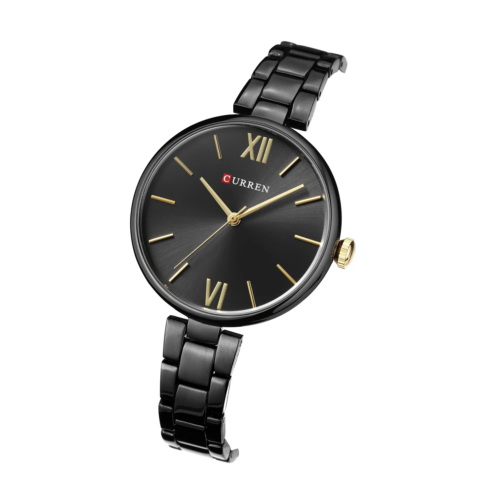 Женские часы Curren 9017 со стальным ремешком, женские водонепроницаемые кварцевые часы, модные женские часы2