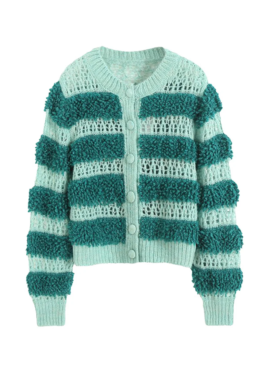 Женский вязаный свитер с V-образным вырезом, кардиган на пуговицах с длинным рукавом, осеннее повседневное пальто из мягкой вязки с деталями в стиле пэчворк1