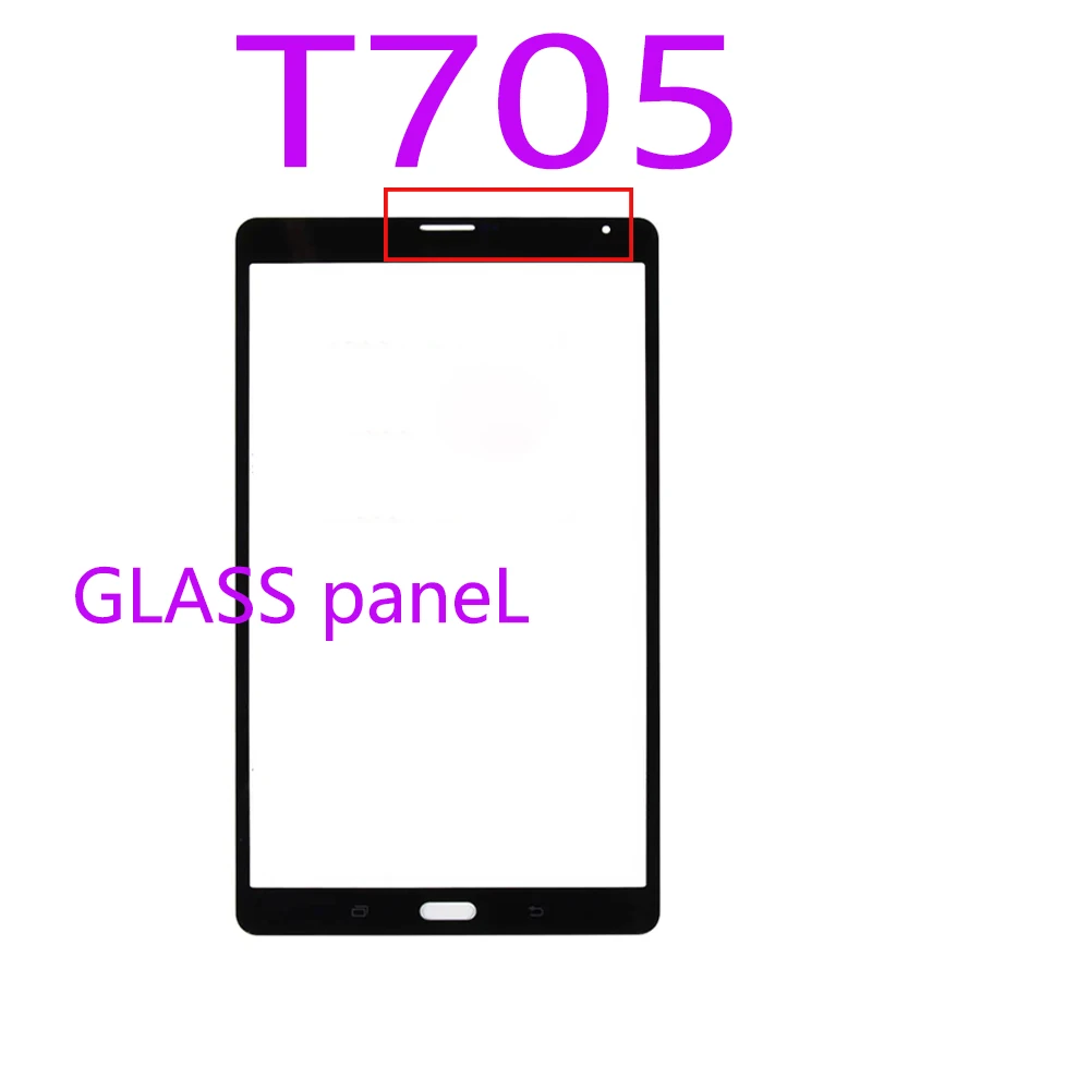 Замена экрана 8,4 дюйма Для Samsung Galaxy Tab S 8,4 SM-T700 SM-T705 Запчасти для Ремонта Передней Стеклянной панели с Сенсорным Экраном2