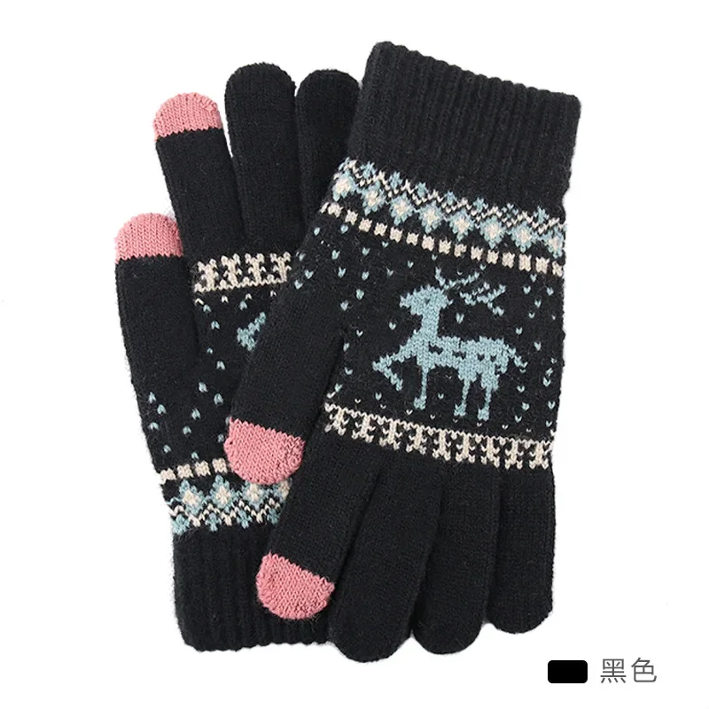 Зимние перчатки Мужские Женские Перчатки с полными пальцами Мужские Сенсорные Спортивные перчатки на открытом воздухе Теплые Термальные Флисовые Лыжные перчатки5