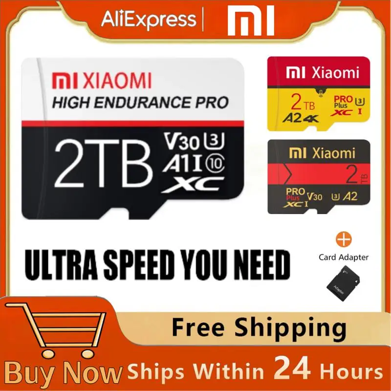 Карта памяти Xiaomi Micro TF SD Card 1 ТБ Micro TF U1 V10 A2 2 ТБ 100 МБ/С Класс скорости чтения 10 512 ГБ Флэш-карт SD0
