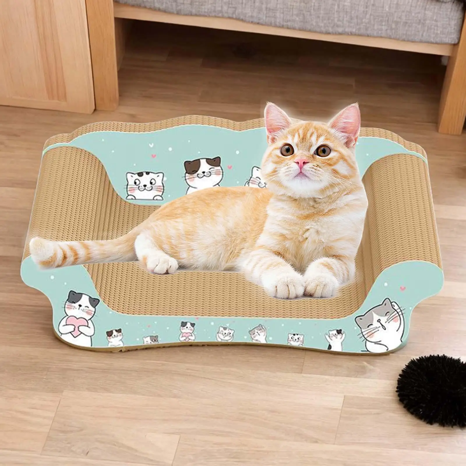 Коврик для кошачьей царапины, защита мебели для дивана-кровати, износостойкая доска для кошачьей царапины, кошачий диван для маленьких, средних и крупных кошек0