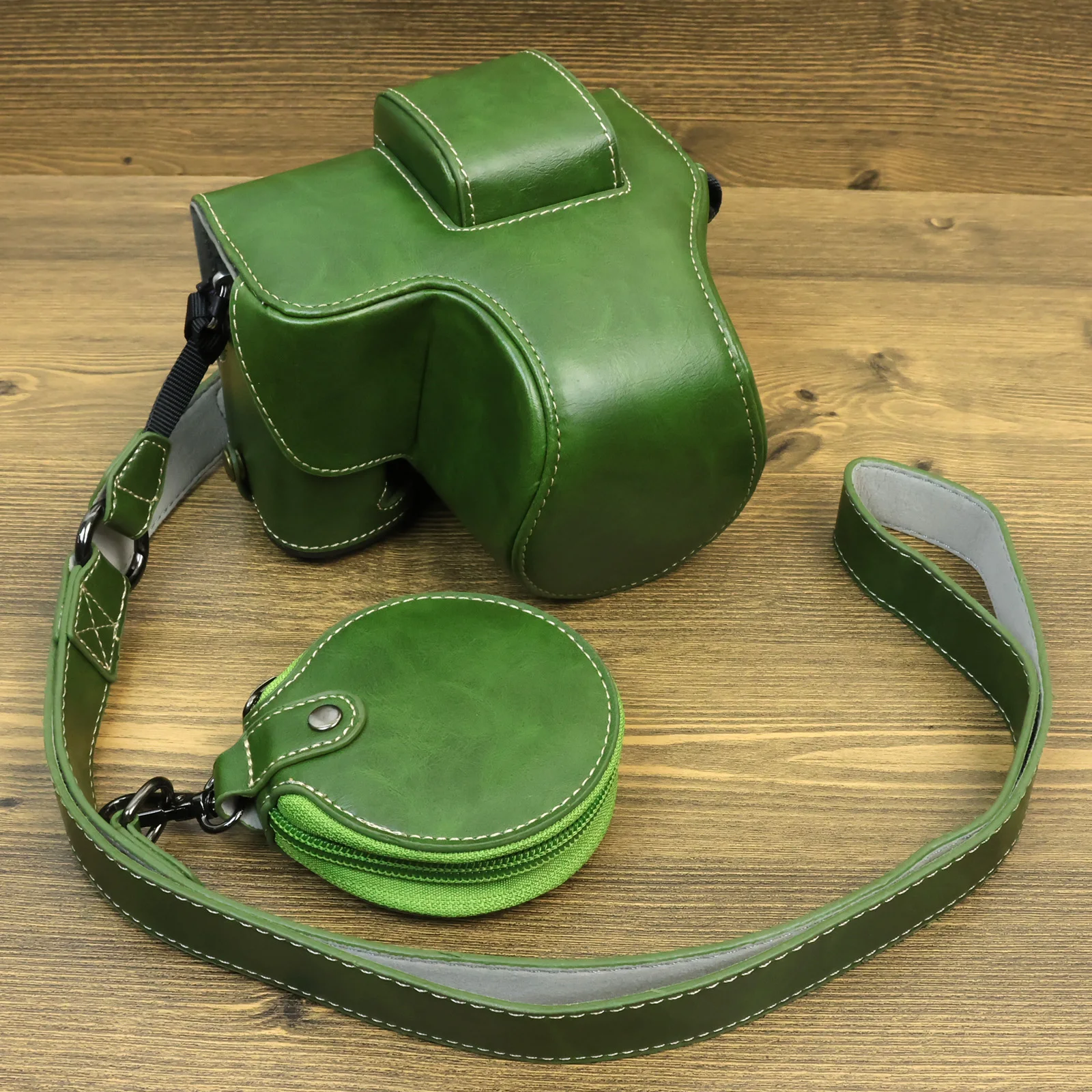 Кожаная сумка для фотоаппарата CozyShot HQ, чехол-ручка, ремешок для FUJIFILM Fuji X-S20 с объективом 15-45 мм5