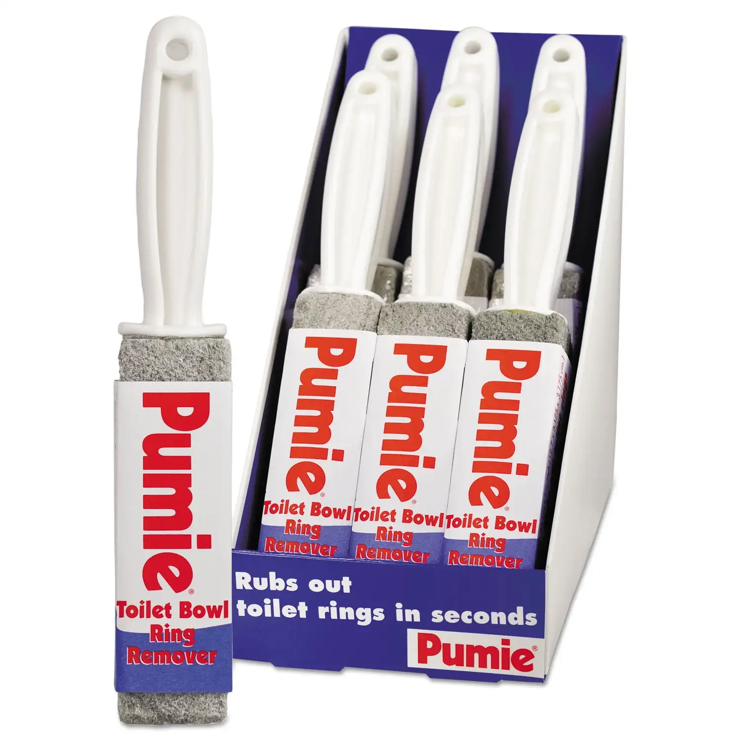 Кольцо для унитаза Pumie remver с ручкой, пемза, серое1