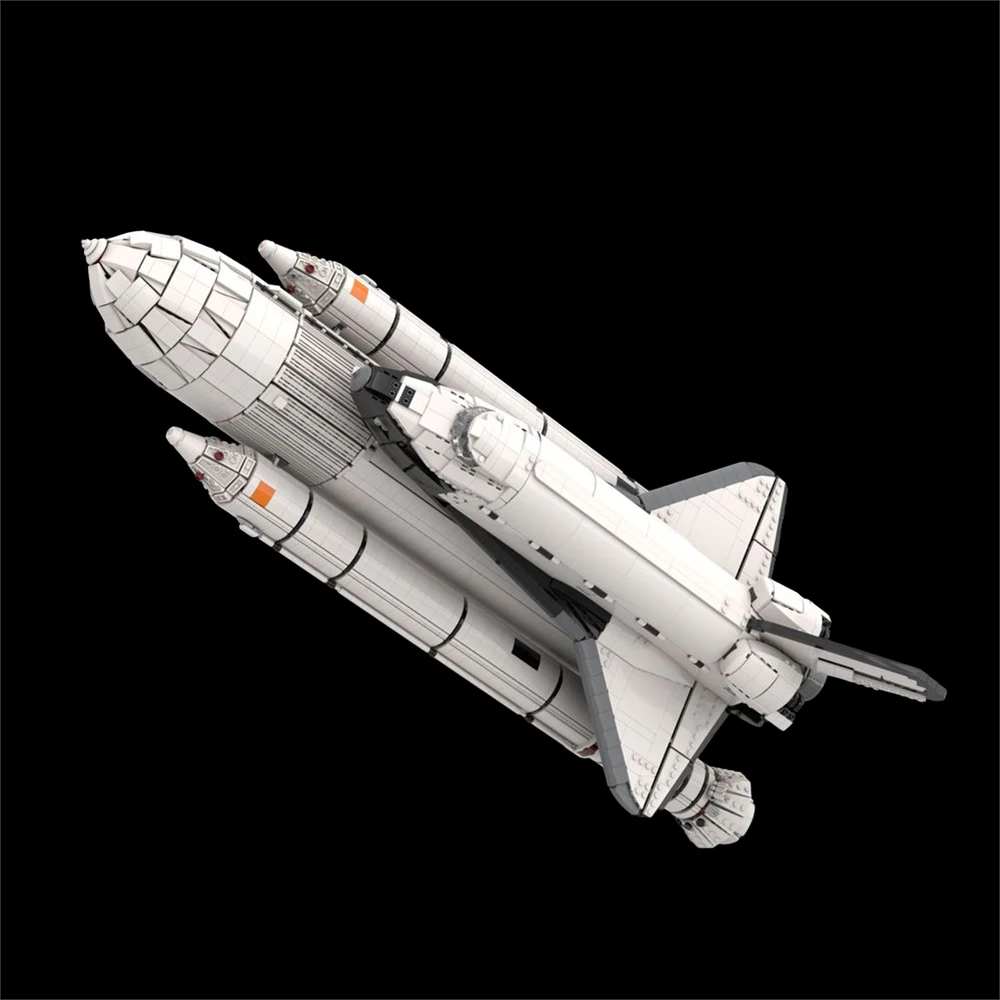 Комплект строительных блоков для Космического челнока Columbia STS-1 с внешним Топливным баком и дополнениями SRB, Совместимый с моделью ракетного самолета Lego 102831