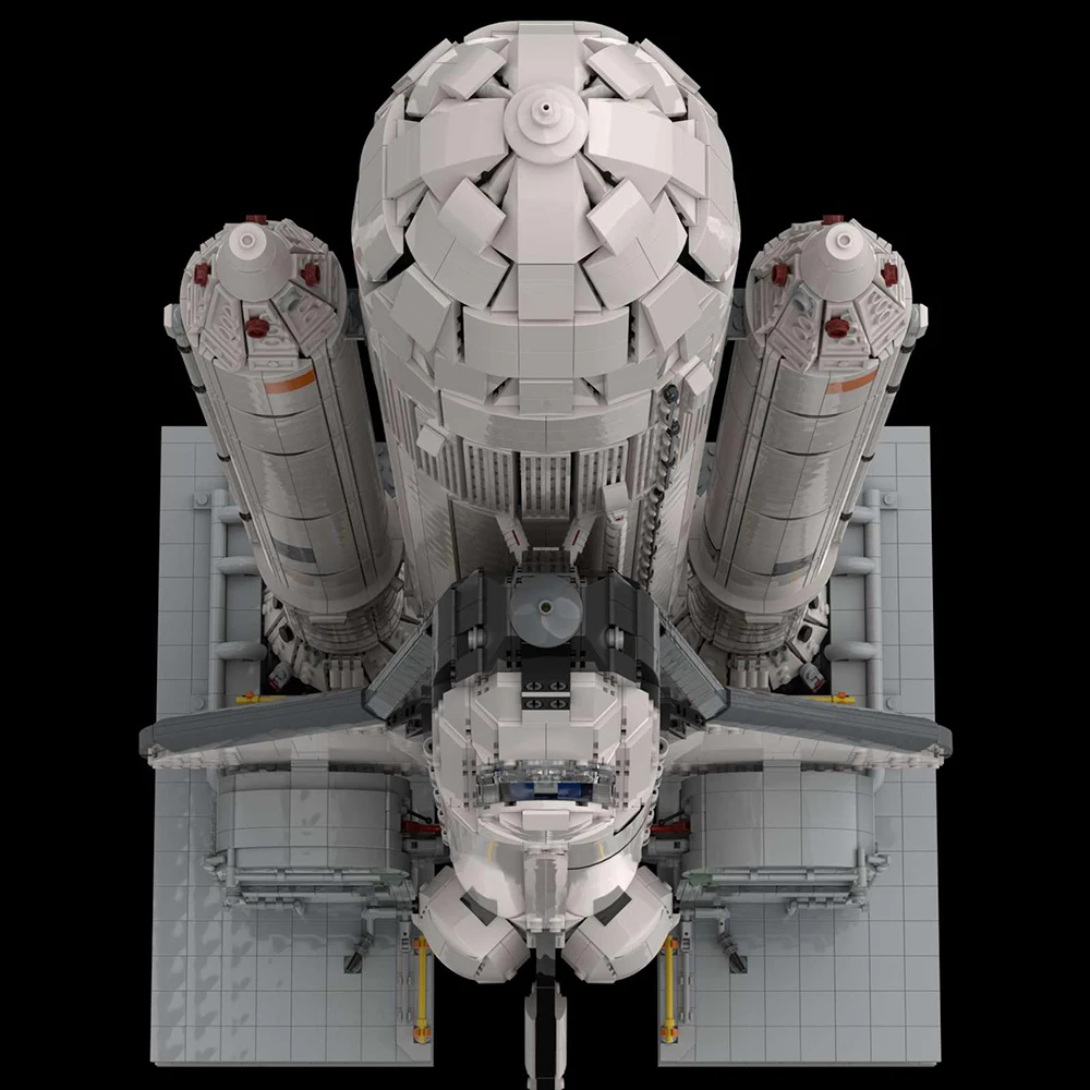 Комплект строительных блоков для Космического челнока Columbia STS-1 с внешним Топливным баком и дополнениями SRB, Совместимый с моделью ракетного самолета Lego 102832