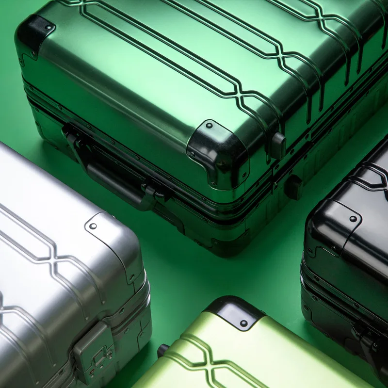 Корпус тележки из 100% алюминиево-магниевого сплава, 28-дюймовый металлический багаж для мужчин и женщин, 20-дюймовый универсальный дорожный багаж на колесах4