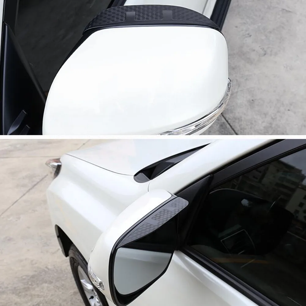 Крышка зеркала заднего вида из углеродного волокна, Накладка на Раму, Щит Для бровей, Защита от дождя / Солнца Для VW Touran 2004-20153