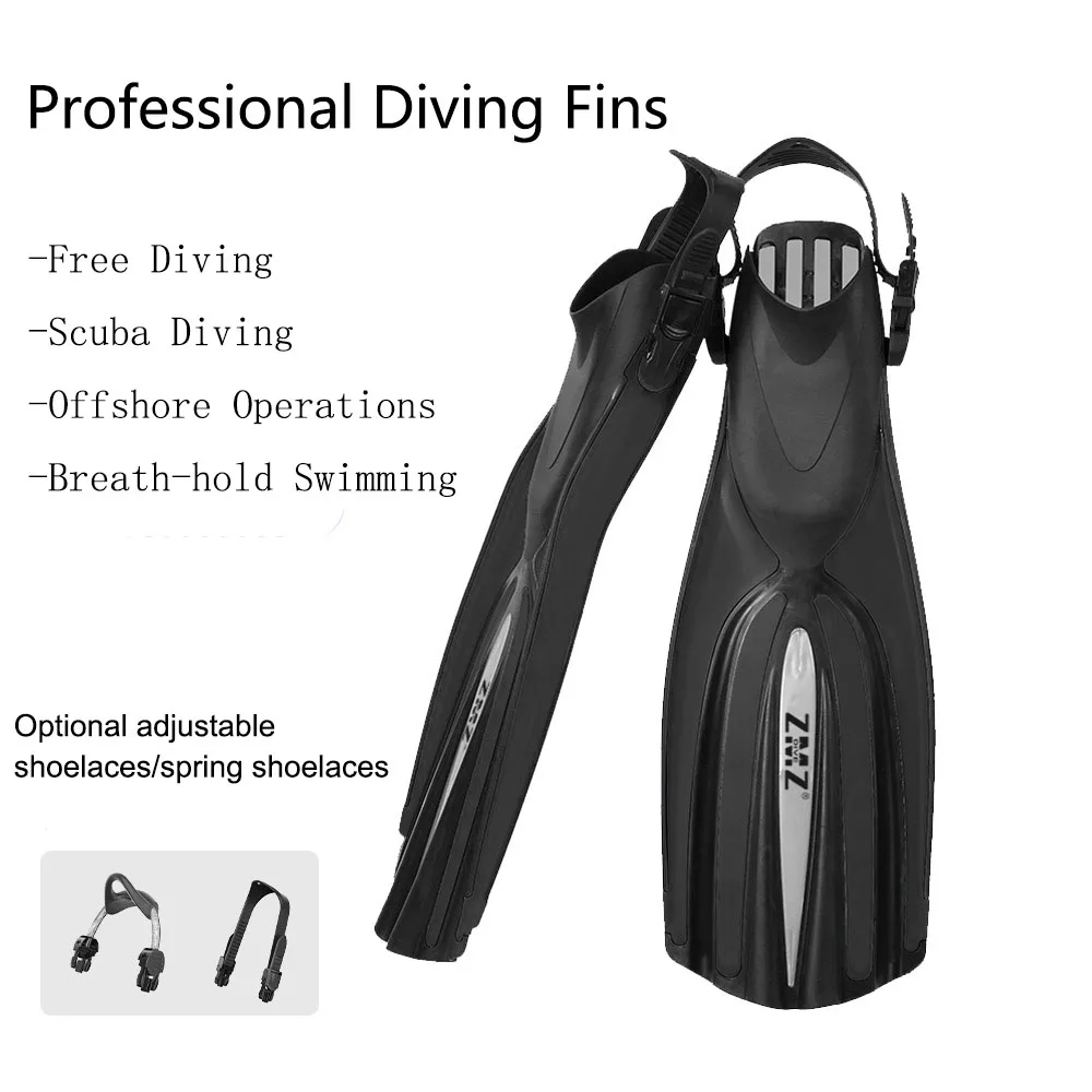 Ласты для подводного плавания Длинные Силиконовые Ласты Оборудование Для плавания Ласты Для Подводного плавания Новые Профессиональные Ласты Для Подводного Плавания Взрослые Мужчины Женщины0