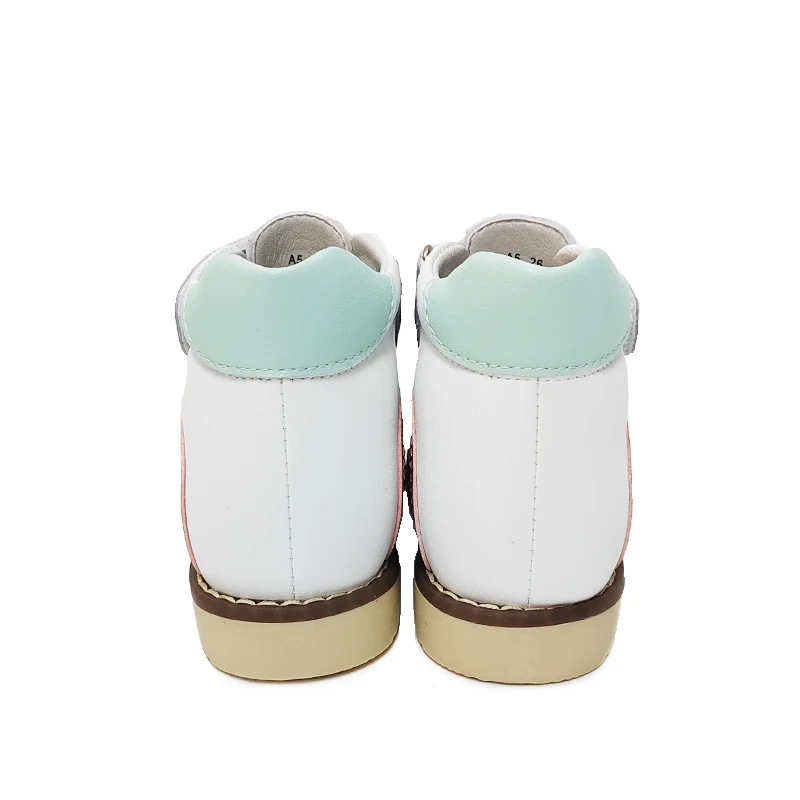 Летняя детская ортопедическая обувь для девочек, кожаные сандалии Ortoluckland с закрытым носком, плоскостопие, косолапость, поддержка лодыжки4