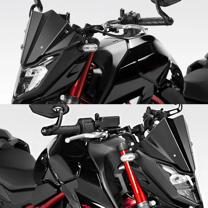 Лобовое стекло мотоцикла Ветрозащитный экран Алюминиевый Черный для Honda CB750 HORNET Cb 750 Hornet 20233