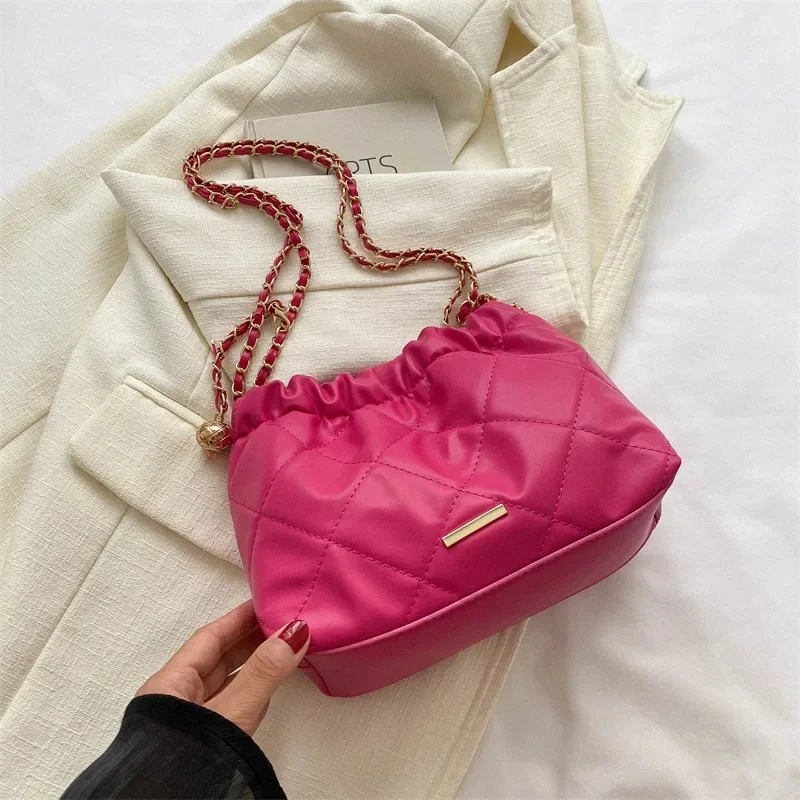 Модная женская сумка на цепочке Unistybag, роскошная сумка через плечо, женская сумка-ведро, дизайнерские сумки подмышками, сумка-тоут, кошелек4